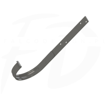 Hak dokrokwiowy stalowy firmy KROP ⌀ 100 kolor grafit